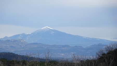 avec belle vue sur le Mt Ventoux